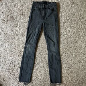 Mother looker high waisted ankle fray jean